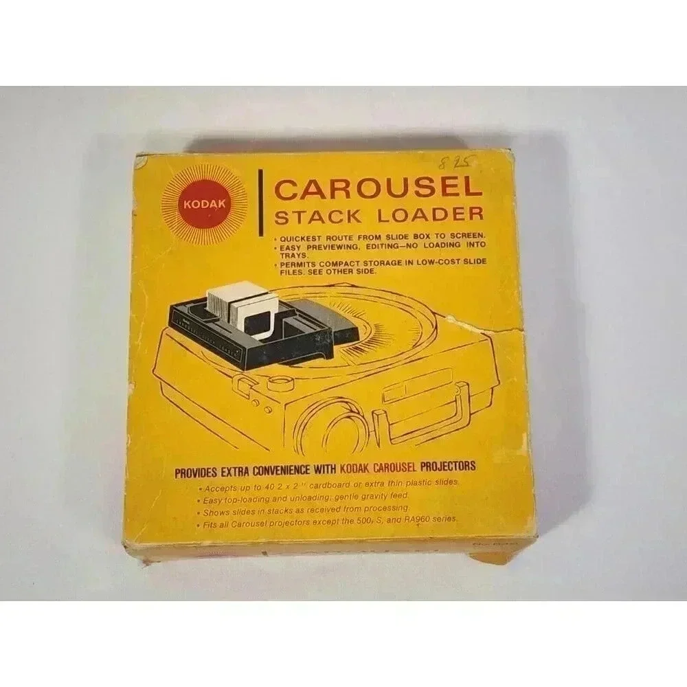 Kodak Carousel Stack Loader Model B40 Slide Tray Vintage‎ in Box w/Instructions